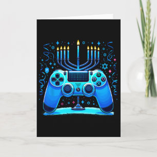 Tarjeta Jugador de consola de videojuegos judío Hanukkah C