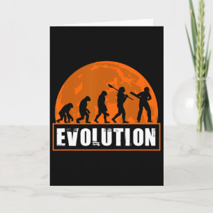 Tarjeta Jugador de cricket divertido cricket evolución hum