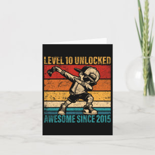 Tarjeta Jugador de cumpleaños de 10 años de edad Dabbing B