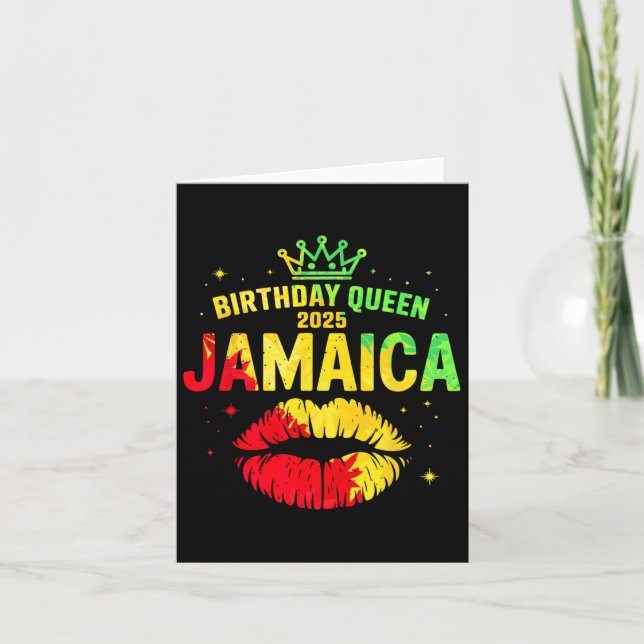 Tarjeta Jugador De Cumpleaños Jamaica Trip 2025 Lips Fiest (Anverso)