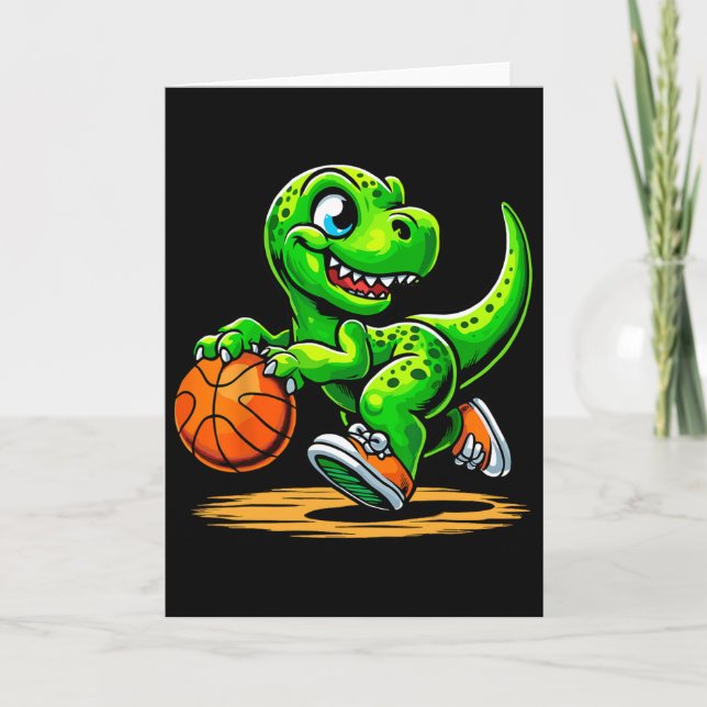 Tarjeta Jugador de esqueleto de T-rex Dinosaurio  (Anverso)