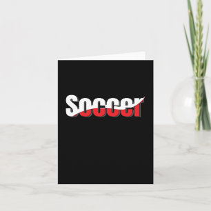 Tarjeta Jugador de Fútbol Abstracto Swish - Arte de Palabr