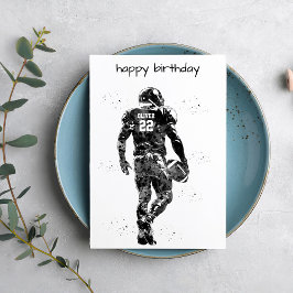 Tarjeta Jugador de fútbol americano 