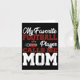 Tarjeta Jugador de fútbol americano de Día de la Madre Mam