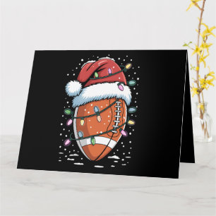 Tarjeta Jugador de fútbol americano de Navidad Santa Depor