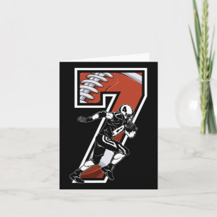 Tarjeta Jugador de Fútbol de 7 años 7.º cumpleaños