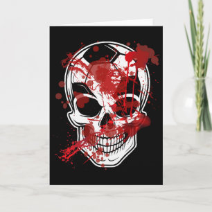 Tarjeta Jugador de Fútbol de Halloween Calabaza Cráneo Byl