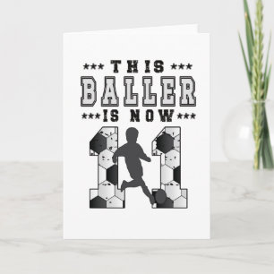 Tarjeta Jugador de fútbol de regalo de cumpleaños número 1