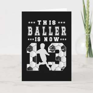 Tarjeta Jugador de fútbol de regalo por cumpleaños número
