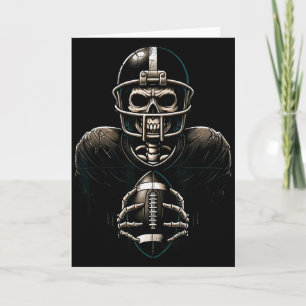Tarjeta Jugador de fútbol esqueleto de Halloween Soky Srts