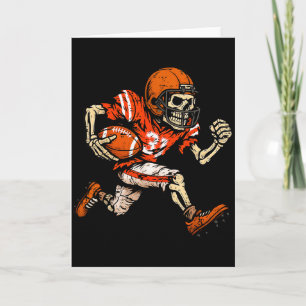 Tarjeta Jugador de fútbol esqueleto de Halloween Soky Temp
