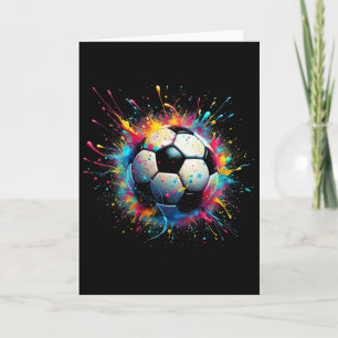 Tarjeta Jugador de fútbol genial deporte para niños hombre