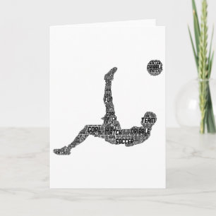 Tarjeta Jugador de Fútbol Hombres Niños 