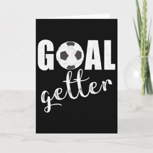 Tarjeta Jugador de fútbol que logra sus objetivos Regalo d