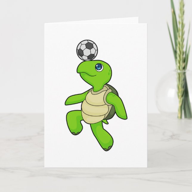 Tarjeta jugador de fútbol tortuga Fútbol (Anverso)