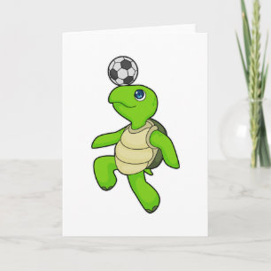 Tarjeta Jugador de fútbol tortuga Fútbol
