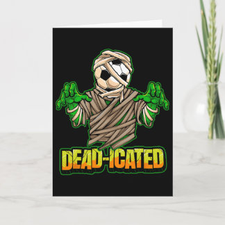 Tarjeta Jugador de Fútbol Zombie Fútbol Espeluznante Hallo