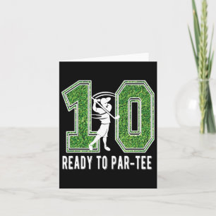 Tarjeta Jugador de golf de 10 años
