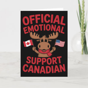Tarjeta Jugador de Hockey Canadiense de Apoyo Emocional Di