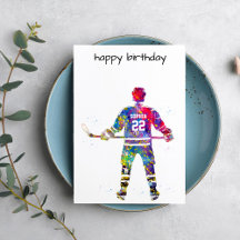 Jugador de Hockey Colorido