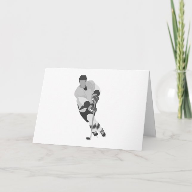 Tarjeta Jugador de hockey gay (Anverso)