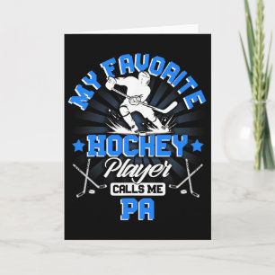 Tarjeta Jugador de Hockey Hielo Mi jugador de hockey favor