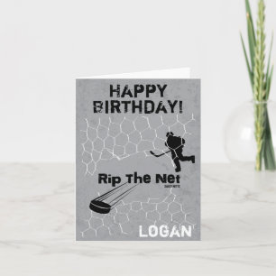 Tarjeta Jugador de hockey sobre césped personalizado