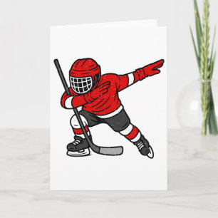 Tarjeta Jugador de Hockey sobre Hielo Dabbing Deportes Atl