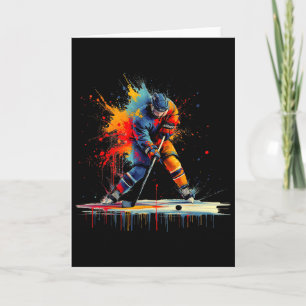 Tarjeta Jugador de Hockey sobre Hielo Drip Juventud Niños 