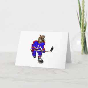 Tarjeta Jugador de hockey sobre hierba salvaje