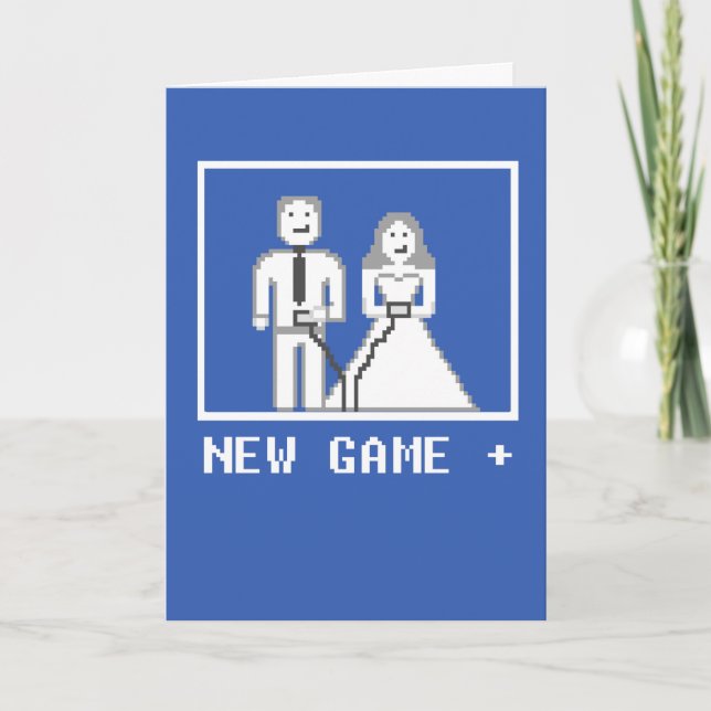 Tarjeta Jugador de jugador 1 y 2 nuevo Boda Juego Plus (Anverso)