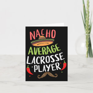 Tarjeta Jugador de Lacrosse Promedio de Nacho Cinco De May