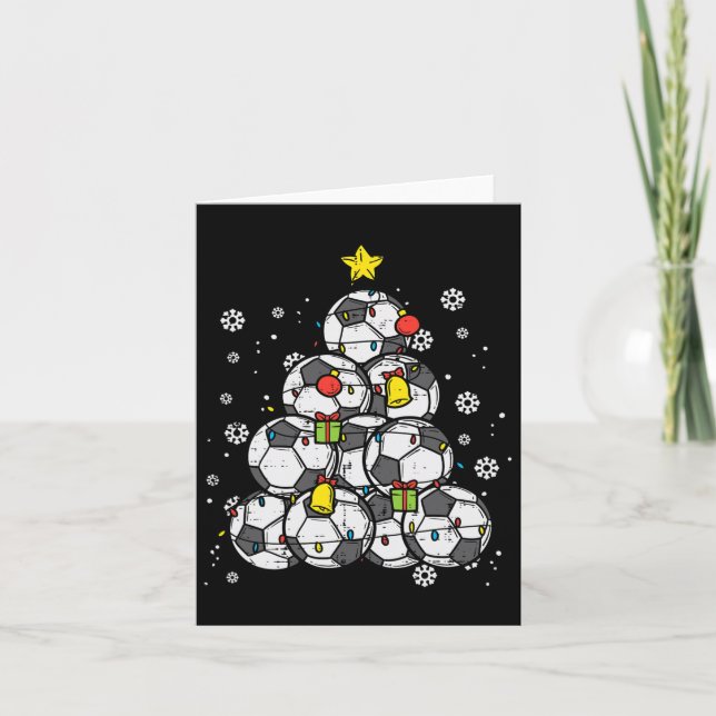 Tarjeta Jugador de navidad de fútbol Chicas hombres de Nav (Anverso)