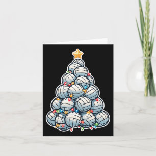 Tarjeta Jugador de Navidades divertidos del voleibol Santa