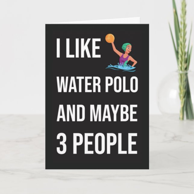 Tarjeta Jugador de Ornamentos Navideños de Waterpolo (Anverso)