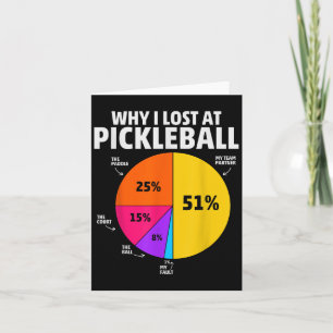 Tarjeta Jugador de Pickleball Cita Funny Pickleball Lover