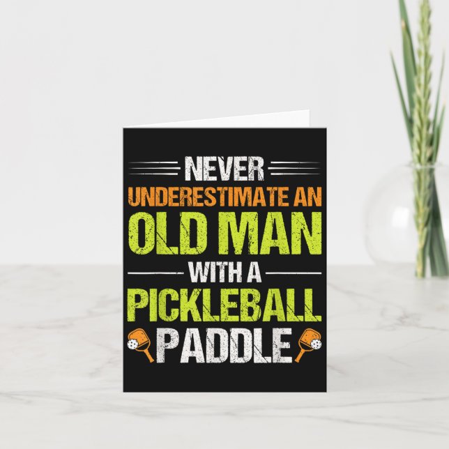 Tarjeta Jugador de Pickleball Cita Funny Pickleball Lover  (Anverso)