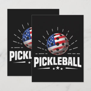 Tarjeta Jugador de Pickleball de la Bandera de EE. UU.