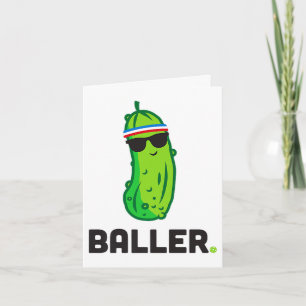 Tarjeta jugador de pickleball divertido pickleball premium