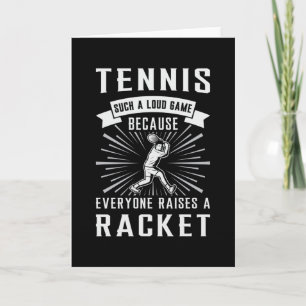 Tarjeta Jugador de raqueta de tenis partido pista deportiv