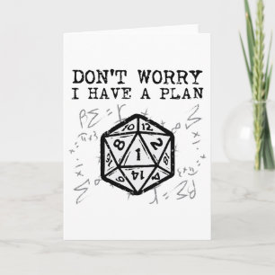 Tarjeta Jugador De Rpg No Te Preocupes Tengo Plan Divertid