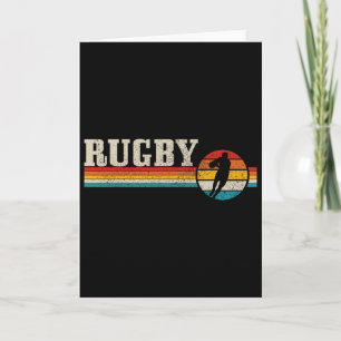 Tarjeta Jugador de Rugby Vintage Deporte Retro Hombres Chi