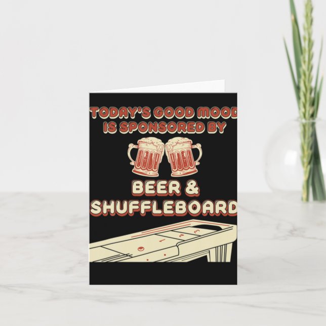 Tarjeta Jugador de Shuffleboard Cerveza  (Anverso)