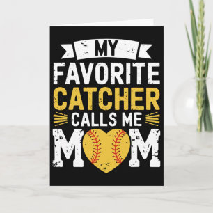 Tarjeta Jugador de Softbol, Mi Receptor Favorito Llama
