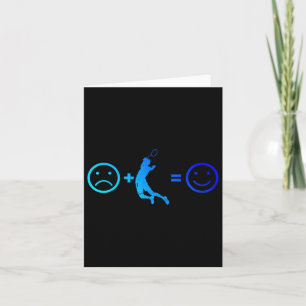 Tarjeta Jugador de squash bádminton Mujeres Hombres Volant