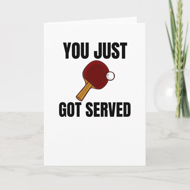 Tarjeta Jugador de tenis de mesa obsequia a entrenador de  (Anverso)