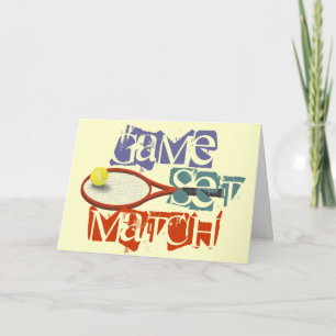 Tarjeta Jugador de tenis Feliz cumpleaños