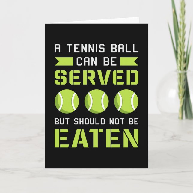 Tarjeta Jugador de tenis Match Racket Court Divertido (Anverso)