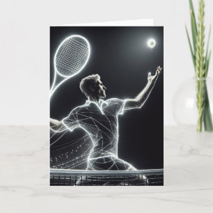 Tarjeta Jugador de tenis neonatal