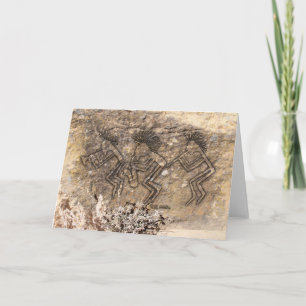 Tarjeta Jugador de trompeta, jugador de saxofón y jugador 